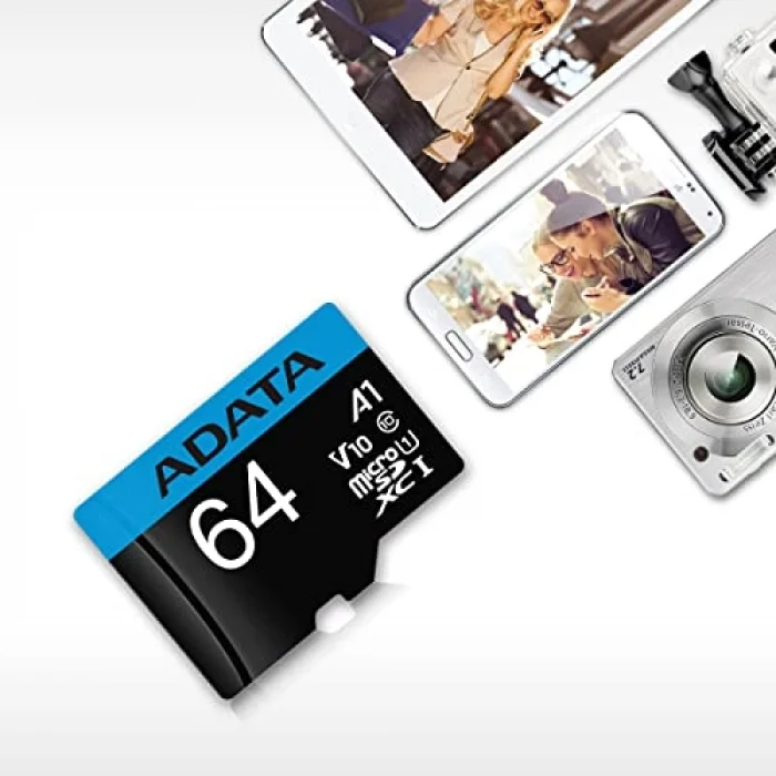 SD MicroSD Card 64GB SDXC (UHS-I Class 10) Ada Perakende