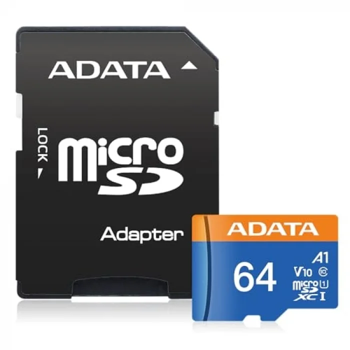 SD MicroSD Card 64GB SDXC (UHS-I Class 10) Ada Perakende