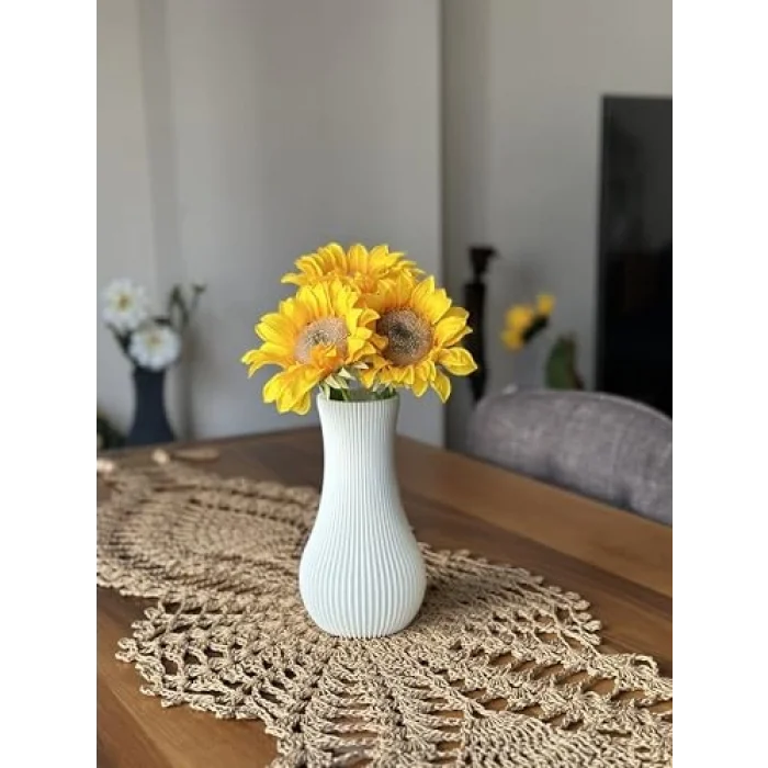 SORA Bohem Vazo (Beyaz)