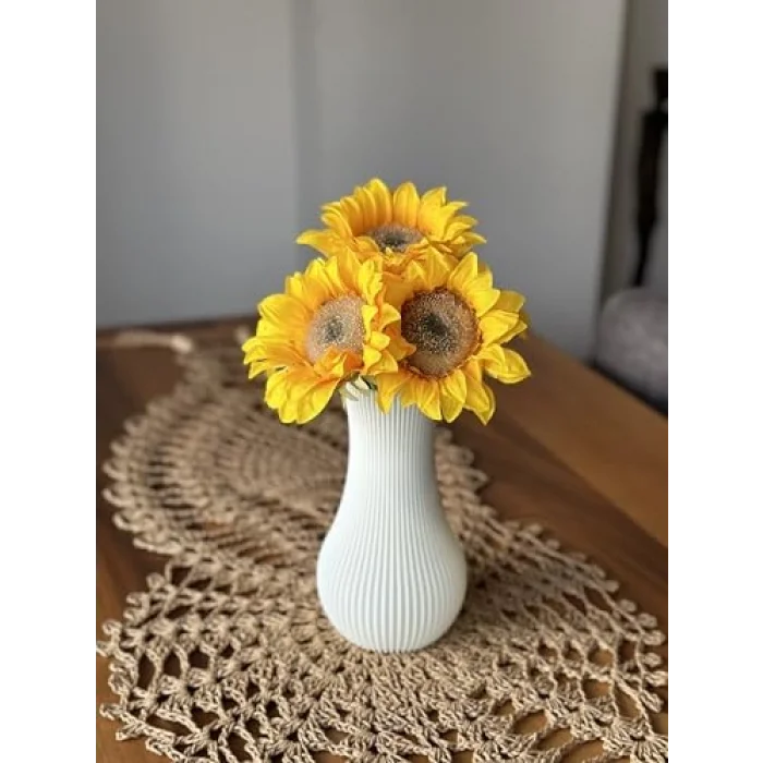 SORA Bohem Vazo (Beyaz)