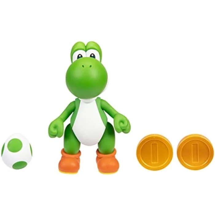 Super Mario Figür Yoshi w/Egg Koleksiyon Kutusunda, 10 cm, Çok renkli