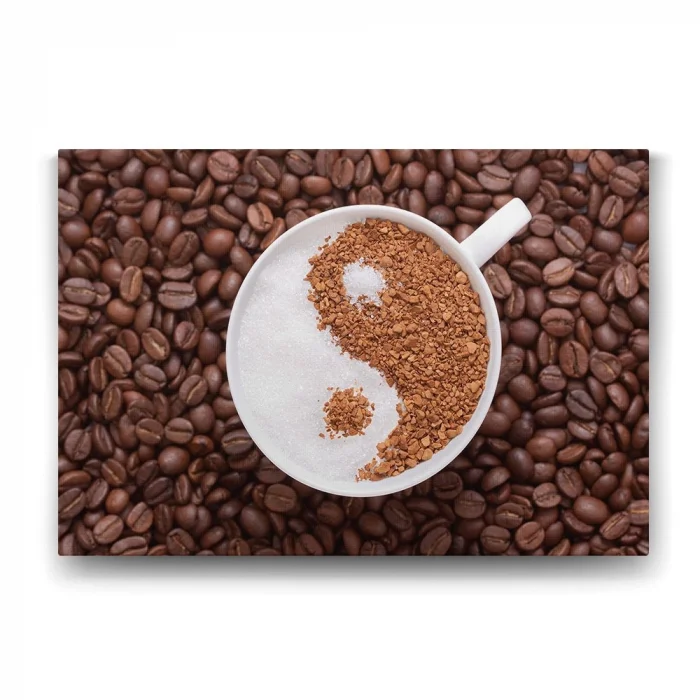 Ying Yang Kahve Tablosu - 90x60cm