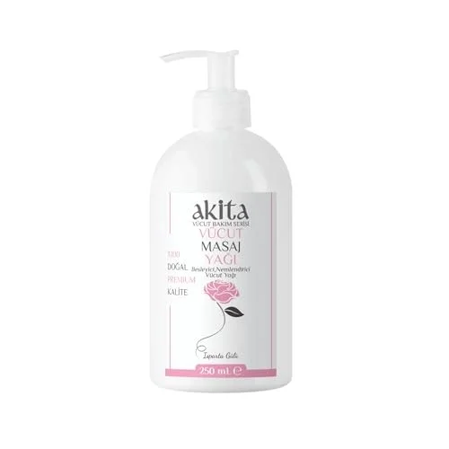 % 100 Doğal Vücut Ve Masaj Yağı Gül 250mL
