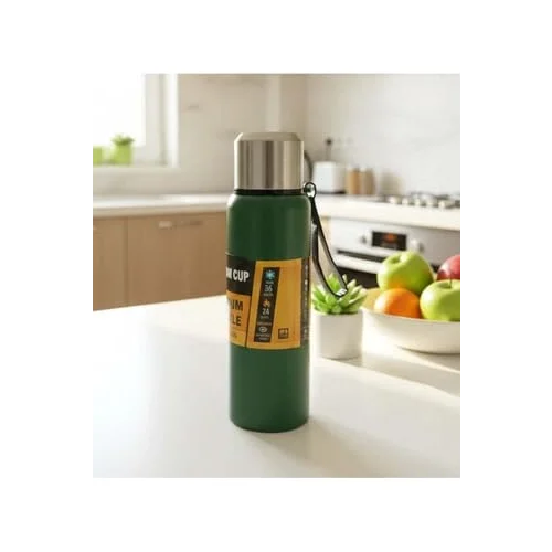 1000 Ml Çelik Termos, Yeşil