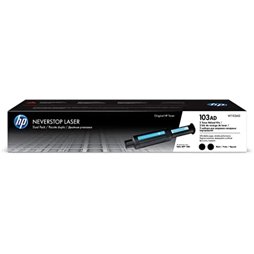 103AD Blk 2Pack Laser Recharge Crtg