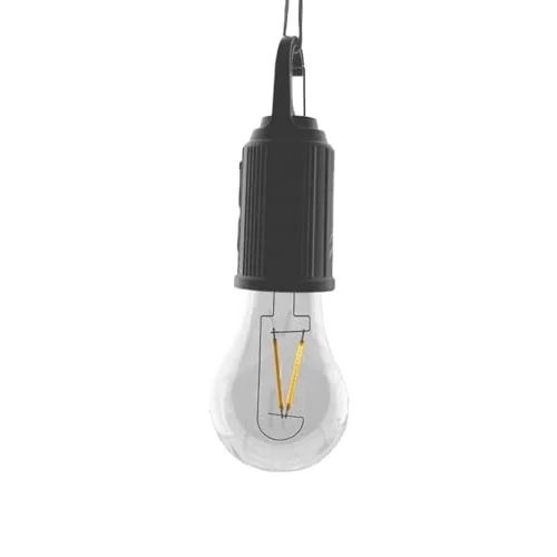 10W USB Şarjlı Askılı - 4 Kademeli Led Ampul 3200K - Sarı Işık