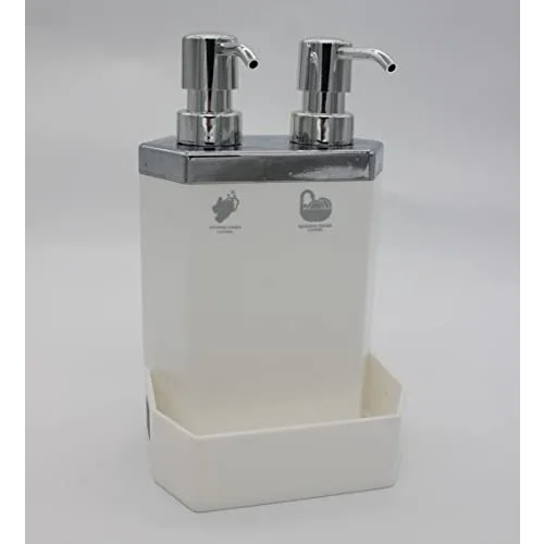 13118 LECCE WHITE SILVER 2Lİ SIBI SABUNLUK