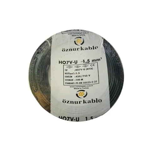 1,5 Mm2 Nya Tek Damar Siyah 100m