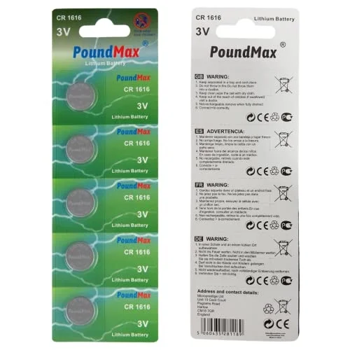 1616 DL1616 3V Lityum Düğmeli Piller (5li Paket)