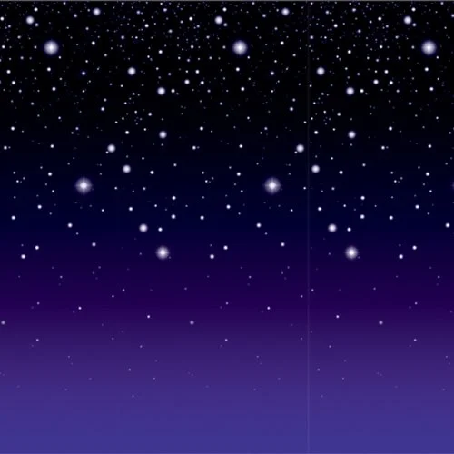 1er Pack Starry NIGHT arka plan, 4-feet 30-feet