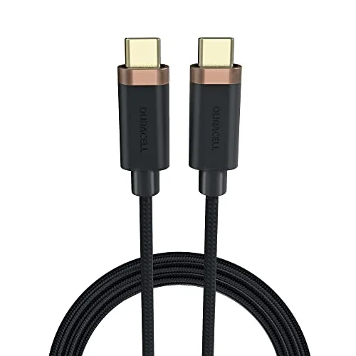 1m Usb-C To Usb-C Örgülü Şarj Kablosu - Siyah