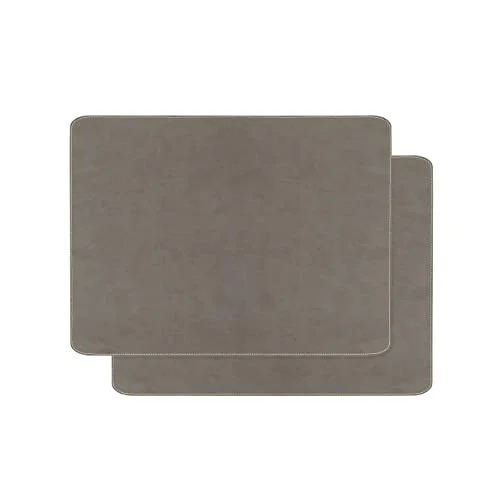 2li Gri Renk Deri Amerikan Servis 40 x 30 cm