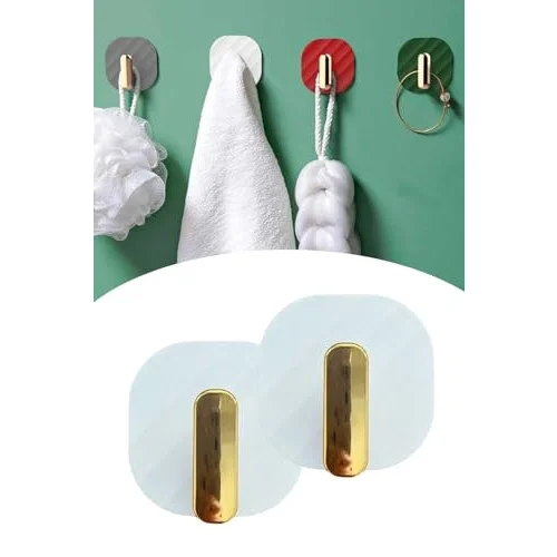2li Yapışkanlı Retro Banyo Askılığı Beyaz, PRA-9932452-9489