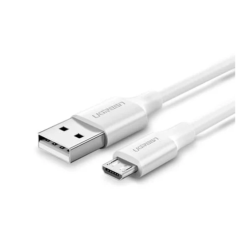 2.0 A USB-A & Micro-USB Data ve Şarj Kablosu, 50 Santimetre, Beyaz, 60140