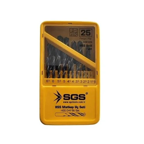 25 PARÇA HSS MATKAP UÇ SETİ SGS1420