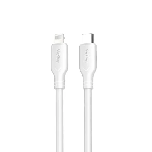 27W Type-C to Lightning iPhone iPad ile Uyumlu PD Hızlı Şarj ve Data Kablosu 1.2 Metre