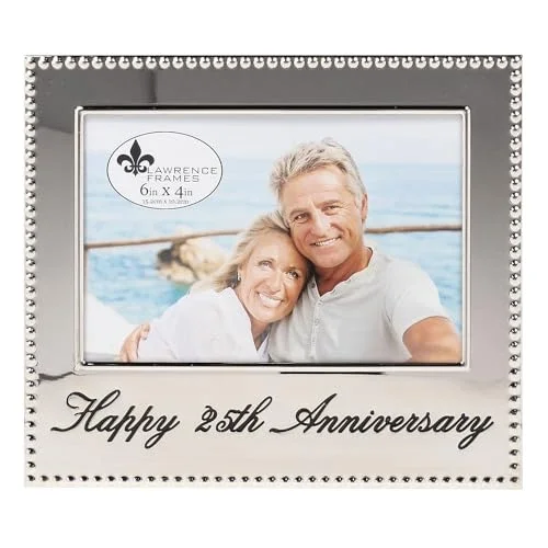 290064 4 x 6 Happy 25th Anniversary Bilderrahmen