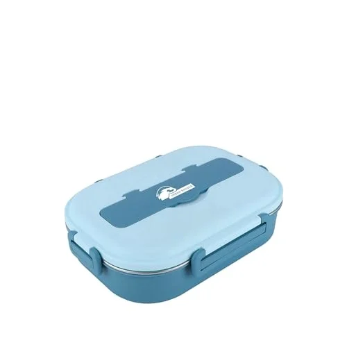 304 Paslanmaz Çelik Mavi Lunchbox 1000 ML ve 1 Adet Çelik Kaşık, Dayanıklı Kamp Ekipmanları, Kamp Aksesuarları, Açık Hava Sporları, Doğa Sporları, Yürüyüş, Kamp Mutfağı, Kamp Malzemeleri