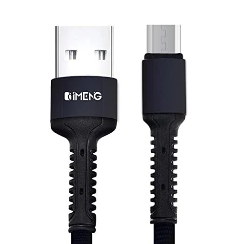 3A USB-A to Micro Pro Braided Örgülü Data ve Hızlı Şarj Kablosu 1 Metre Siyah