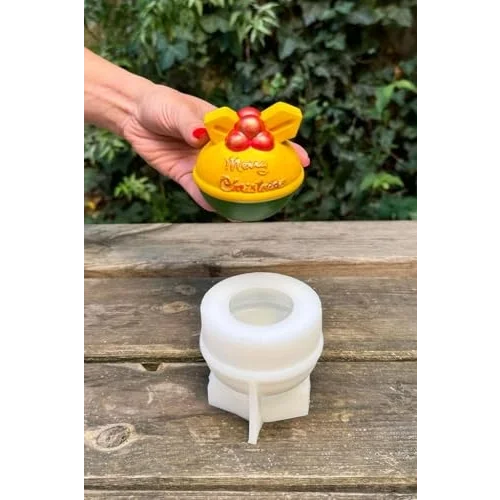 3D Christmas Top Silikon Mum Kalıbı