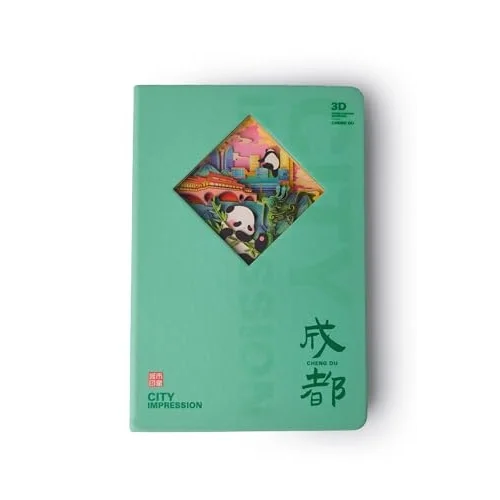3D Panda Temalı Defter