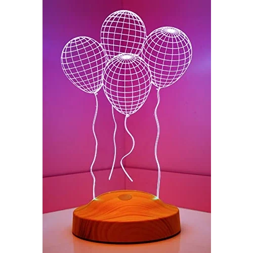 3D Uçan Balon Hediyesi 3 Boyutlu Led Lamba