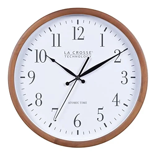 404-50447-INT 32,5 cm Atomik Ceviz Analog Duvar Saati