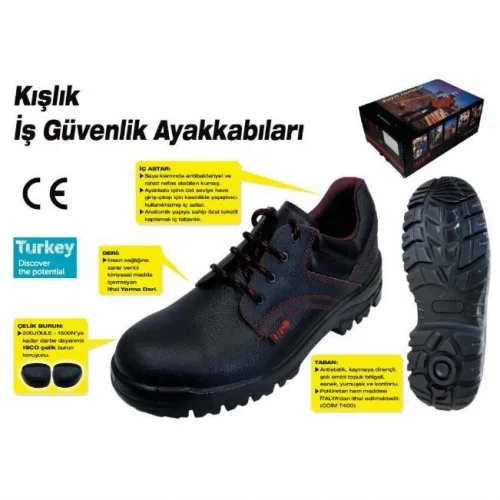 Mey İthalat® 414 Çelik Burunlu İş Ayakkabısı S2 41 Numara