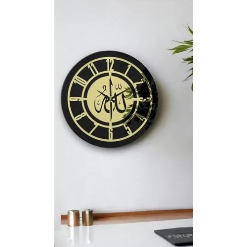 46 cm Gerçek Ayna Pleksi Rakam Dekoratif Duvar Saati