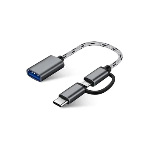 4901 USB 3.0 OTG To Type-C Micro USB Data Şarj Çevirici Dönüştürücü Adaptör