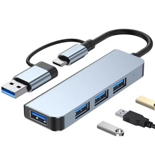 4in1 Çevirici USB 3.0-Usb-C To Usb 3.0-Usb 2.0 Hub