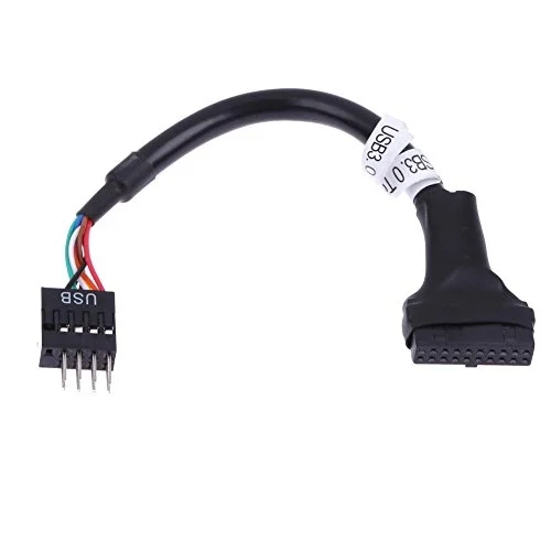 5026 19-20 Pin USB 3.0 to 9 USB 2.0 Çevirici Dönüştürücü Adaptör Kablosu