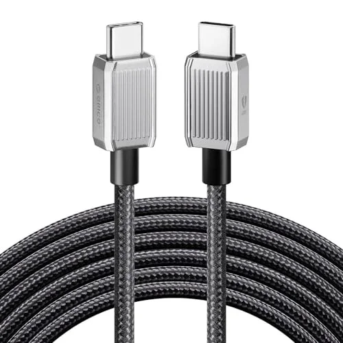 60W 3A PD Type-C to Type-C Hızlı Şarj ve Data Kablosu 1.5 Metre Siyah