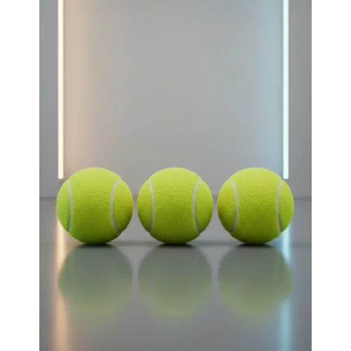 Mey İthalat® 3’lü Tenis Topu Seti Dayanıklı Yüksek Zıplama Performans Topları