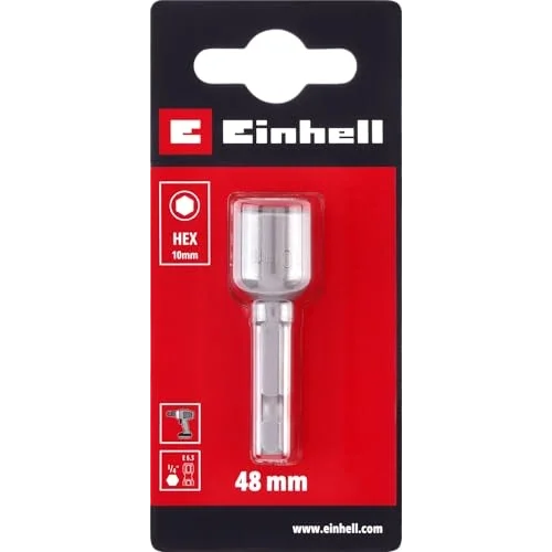 Orijinal Manyetik Lokma Ucu, 10 mm (Krom Vanadyum Çelik, 48 mm, E 6.3/1⁄4”, Akülü Vidalama ve Matkaplar İçin) - 49135125