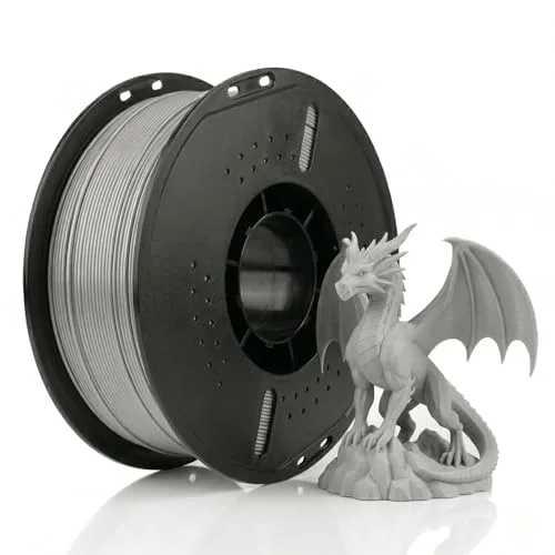 PLA+ Filament 1.75 mm 1 kg Gümüş - Yüksek Hızlı Baskı, ±0.02mm Tolerans, FDM/AMS Uyumlu 3D Yazıcı Filamenti