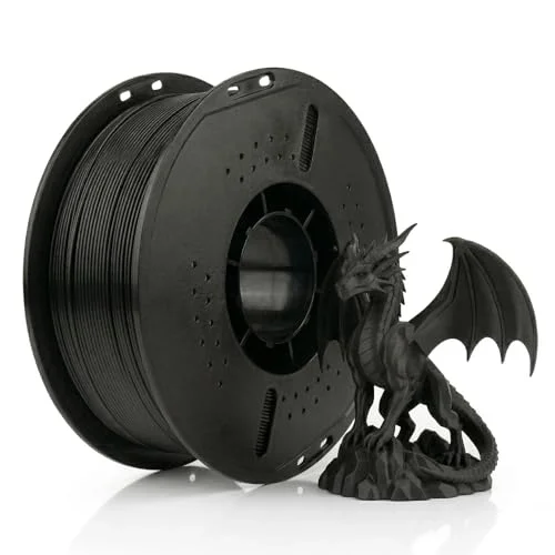 PLA+ Filament 1.75 mm 1 kg Siyah - Yüksek Hızlı Baskı, ±0.02mm Tolerans, FDM/AMS Uyumlu 3D Yazıcı Filamenti