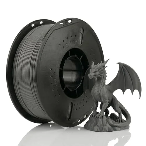 PLA+ Filament 1.75 mm 1 kg Koyu Gri - Yüksek Hızlı Baskı, ±0.02mm Tolerans, FDM/AMS Uyumlu 3D Yazıcı Filamenti