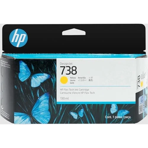 738 Yellow Sarı 130ML Plotter Kartuşu 498N7A