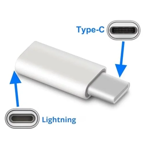 A-6004 Type-C To Lightning Şarj Data Çevirici Dönüştürücü Adaptör x 2 Adet