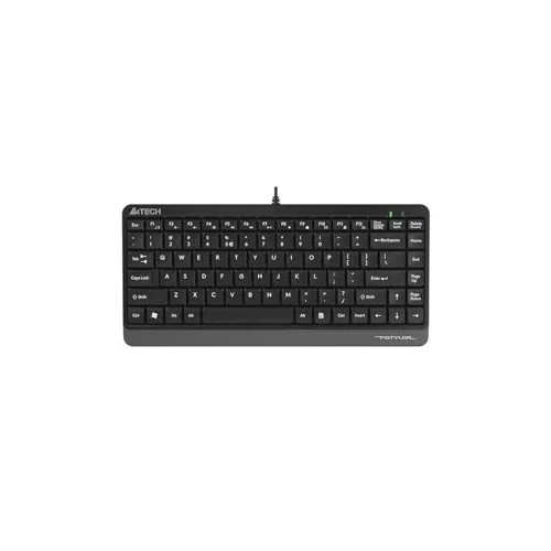 A4 Tech FK11 Q Türkçe Usb Fn-Multimedya Mini Siyah/Gri Klavye