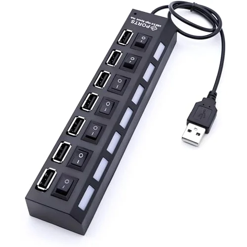 A4874-7 Portlu Usb 2.0 Hub Switch Çoklayıcı Çoğaltıcı