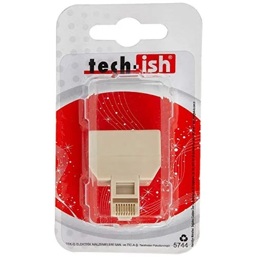 Adaptör RJ45 1 Erkek - 2 Dişi