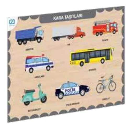 Ahşap Kara Taşıtları Eğitici Set