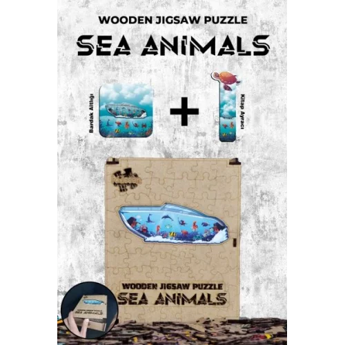 Ahşap Puzzle - Sea Animals (87 parça)