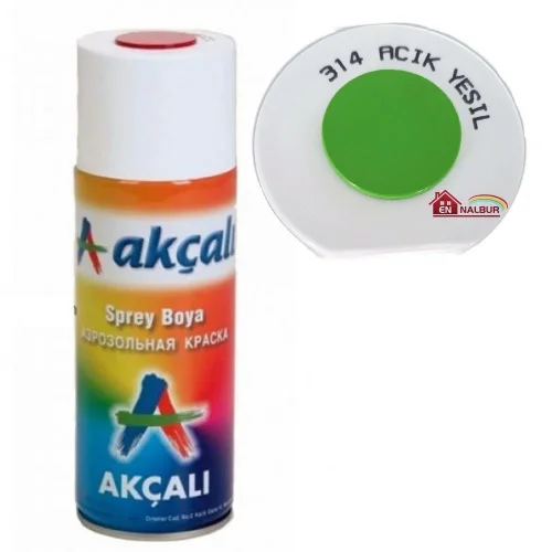 Mey İthalat® Akçalı Sprey Boya 400 ml 314 Açık Yeşil