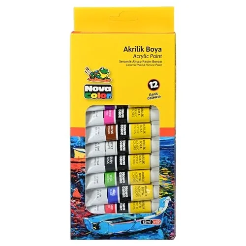 AKRİLİK BOYA TÜP 12Lİ