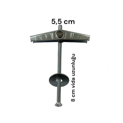 Mey İthalat® Alçıpan Askı Dübel Yaylı 12X80 5 Adet