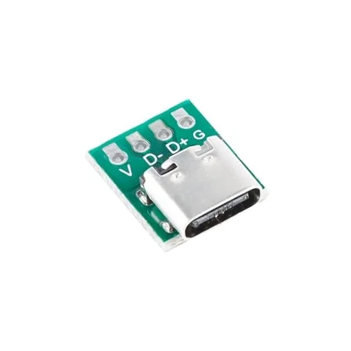 Alkatronik USB Type C 4 Pin DIP Çevirici Pcb Usb Dip Adaptör Kart