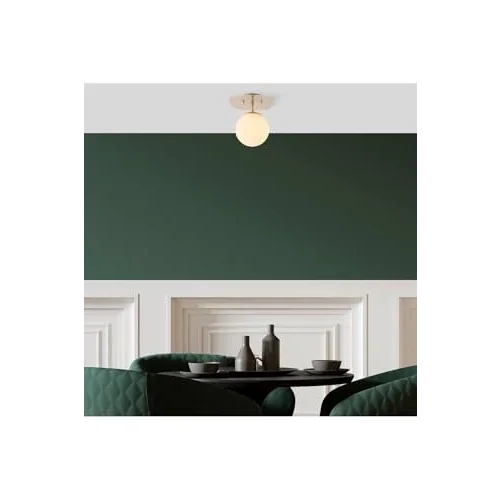 Amber LED Şık Camlı Tekli Sarkıt Avize Parlak Gold Mutfak ve Salon için E14, Altın-11671